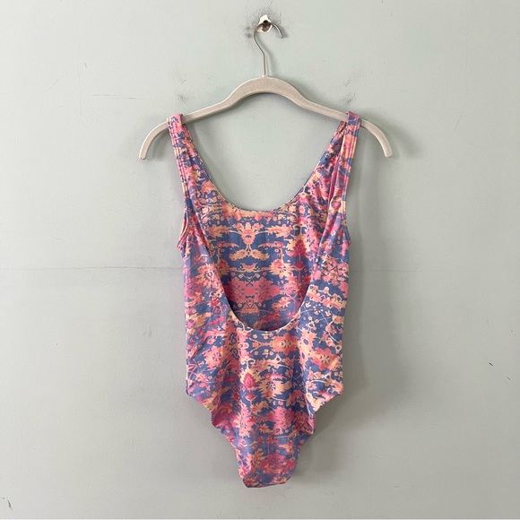 Show Me Your Mumu Mermaid Tampa Malibu Love Inns Blue Tank One Piece Swimsuit - Picture 4 of 6